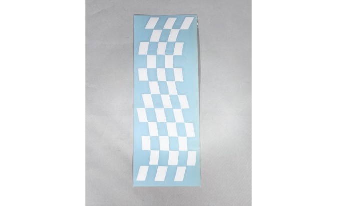 Αυτοκόλλητο σημαία Racing ανάγλυφο 6.5 Χ 19