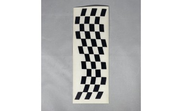 Αυτοκόλλητο σημαία Racing ανάγλυφο 11Χ30 2