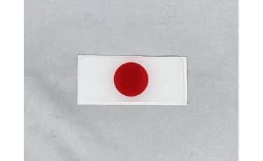 Αυτοκόλλητο σημαία Ιαπωνίας-Japan κρυσταλλοποιημένο 3 Χ 7