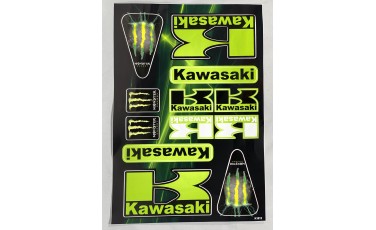 Αυτοκόλλητο Καρτέλα Monster Kawasaki 21 X 30
